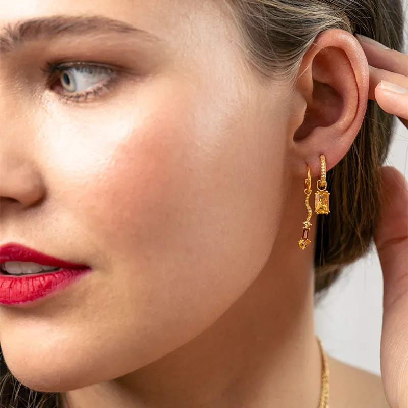 citrine garnet diamond earrings seraphine